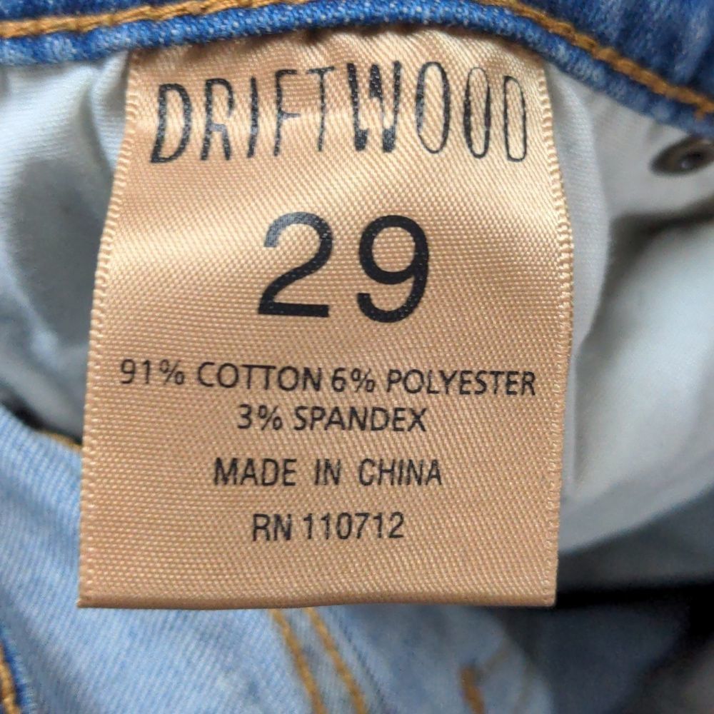 Driftwood Jackie Classic Fit Jeans Pearl Decor Women's 29x28 - Picture 11 of 12
